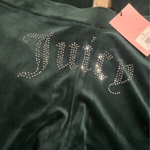Juicy Couture Emerald Velour Pants